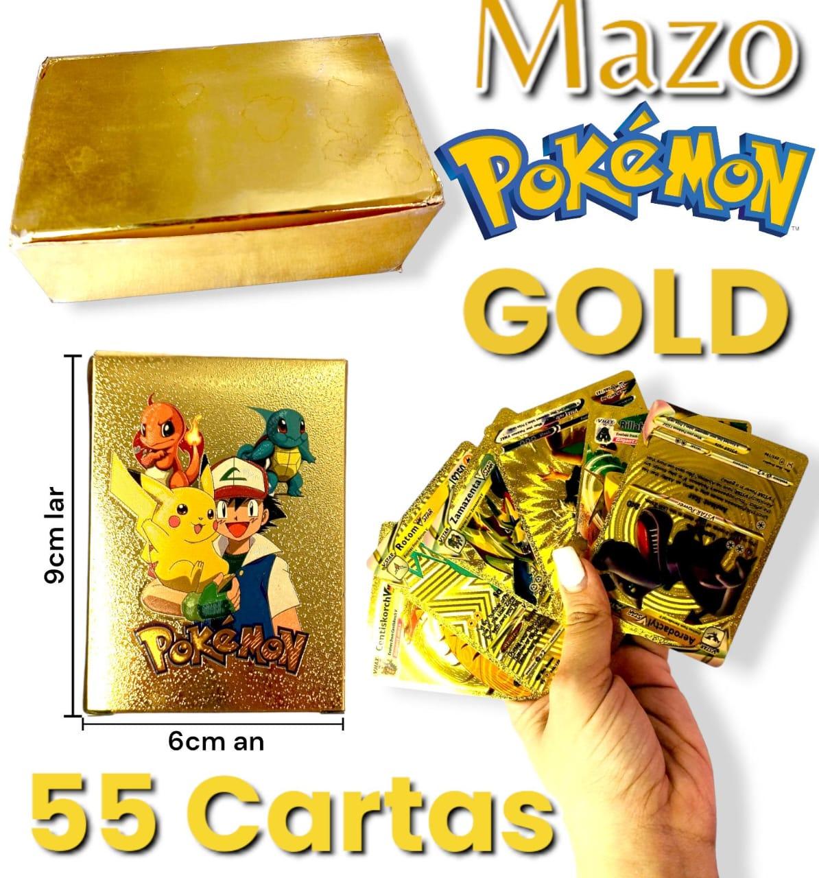 Mazo POKEMON GOLD (55 CARTAS plasticas ) 